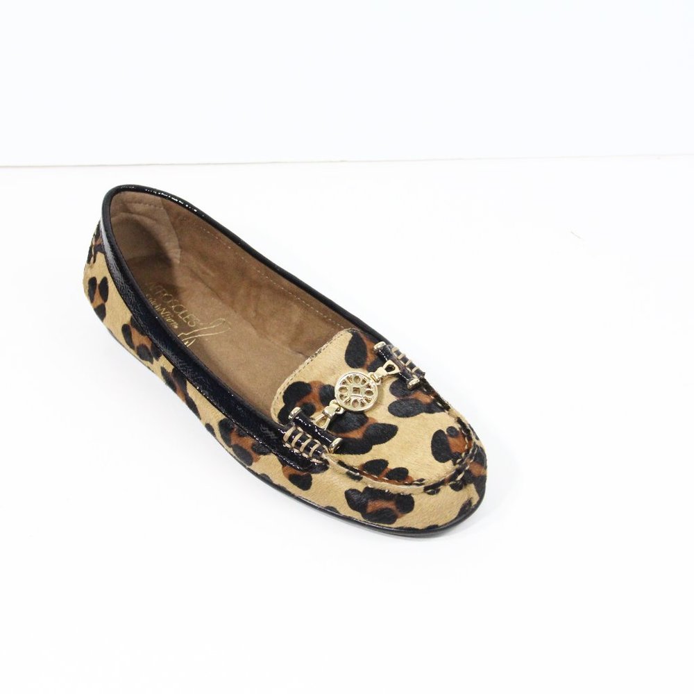 Aerosoles Leopard Print Loafers 9.5 NEW Women Slip on Flat animal Moccasins